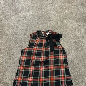 J crew size medium sleeveless holiday top